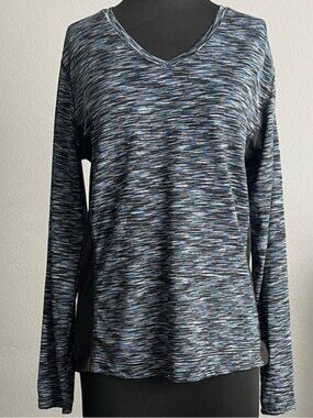 Game Time Blue and Gray Long Sleeve Top